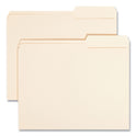 Smead Manila Guide Height Systems File Folders, 2/5-Cut Tabs: Right of Center, Letter Size, 0.75" Expansion, Manila, 100/Box (10385)