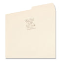 Smead Reinforced Guide Height File Folders, 2/5-Cut Tabs: Right Position, Letter Size, 0.75" Expansion, Manila, 100/Box (10386)