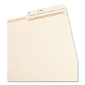 Smead Reinforced Guide Height File Folders, 2/5-Cut Printed Tabs: Right Position, Letter Size, 0.75" Expansion, Manila, 100/Box (10388)