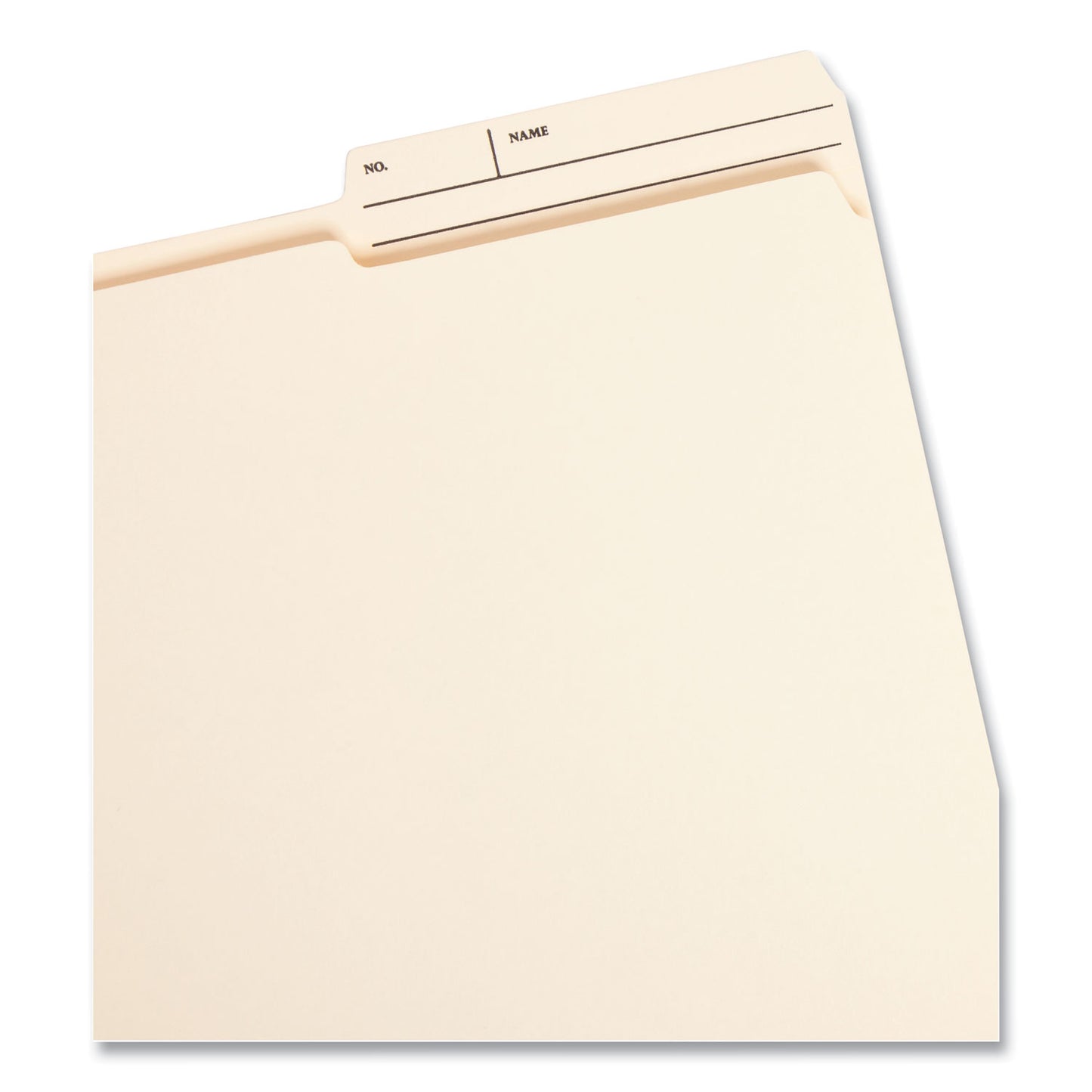Smead Reinforced Guide Height File Folders, 2/5-Cut Printed Tabs: Right Position, Letter Size, 0.75" Expansion, Manila, 100/Box (10388)