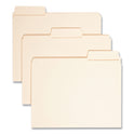 Smead SuperTab Reinforced Guide Height Top Tab Folders, 1/3-Cut Tabs: Assorted, Letter Size, 0.75" Expansion, Manila, 100/Box (10395)