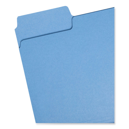 Smead SuperTab Colored File Folders, 1/3-Cut Tabs: Assorted, Letter Size, 0.75" Expansion, 14-pt Stock, Assorted Colors, 50/Box (10410)