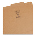 Smead Guide Height Reinforced Heavyweight Kraft File Folder, 2/5-Cut Tabs: Right of Center, Letter, 0.75" Expansion, Brown, 100/Box (10776)