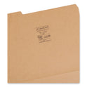 Smead Heavyweight Kraft File Folder, 1/3-Cut Tabs: Assorted, Letter Size, 0.75" Expansion, 17-pt Kraft, Brown, 50/Box (10830)