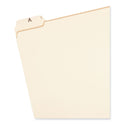 Smead Indexed File Folder Sets, 1/5-Cut Prelabeled Tabs: A to Z, Letter Size, 0.75" Expansion, Manila, 25/Set (11777)