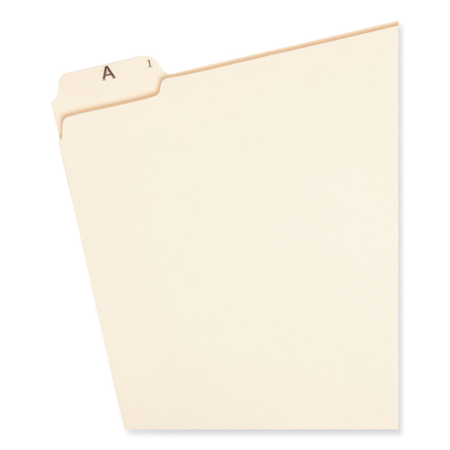 Smead Indexed File Folder Sets, 1/5-Cut Prelabeled Tabs: A to Z, Letter Size, 0.75" Expansion, Manila, 25/Set (11777)