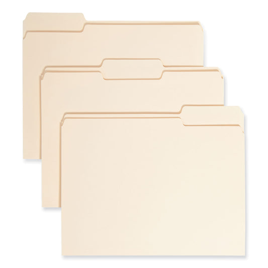 Smead Manila File Folders, 1/3-Cut Tabs: Assorted, Letter Size, 0.75" Expansion, Manila, 24/Pack (11928)