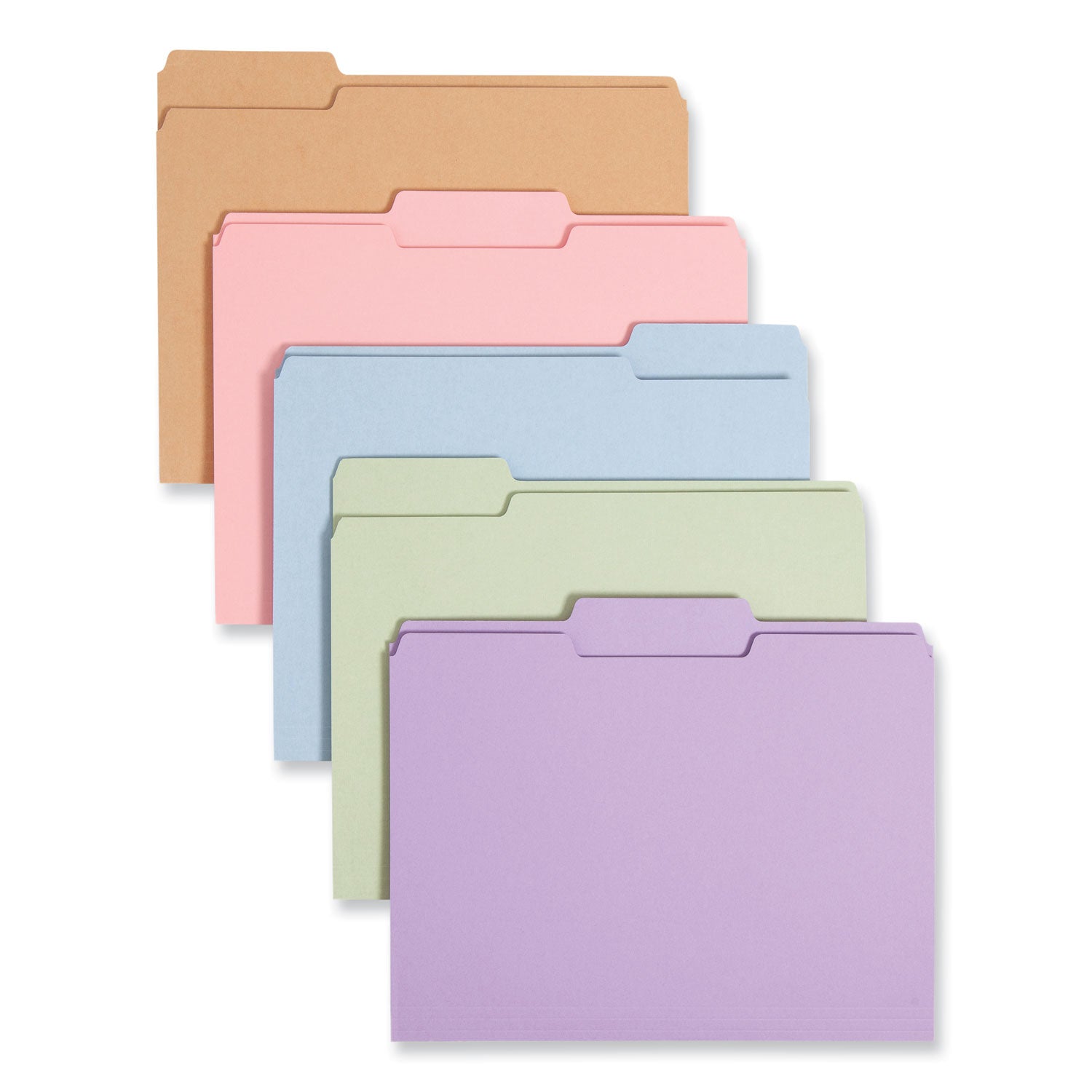 Smead Colored File Folders, 1/3-Cut Tabs: Assorted, Letter Size, 0.75" Expansion, Assorted Colors, 100/Box (11953)