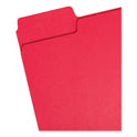 Smead SuperTab Colored File Folders, 1/3-Cut Tabs: Assorted, Letter Size, 0.75" Expansion, 11-pt Stock, Red, 100/Box (11983)