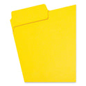 Smead SuperTab Colored File Folders, 1/3-Cut Tabs: Assorted, Letter Size, 0.75" Expansion, 11-pt Stock, Yellow, 100/Box (11984)