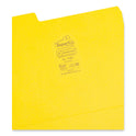 Smead SuperTab Colored File Folders, 1/3-Cut Tabs: Assorted, Letter Size, 0.75" Expansion, 11-pt Stock, Yellow, 100/Box (11984)