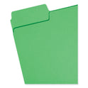 Smead SuperTab Colored File Folders, 1/3-Cut Tabs: Assorted, Letter Size, 0.75" Expansion, 11-pt Stock, Green, 100/Box (11985)