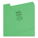 Smead SuperTab Colored File Folders, 1/3-Cut Tabs: Assorted, Letter Size, 0.75" Expansion, 11-pt Stock, Green, 100/Box (11985)