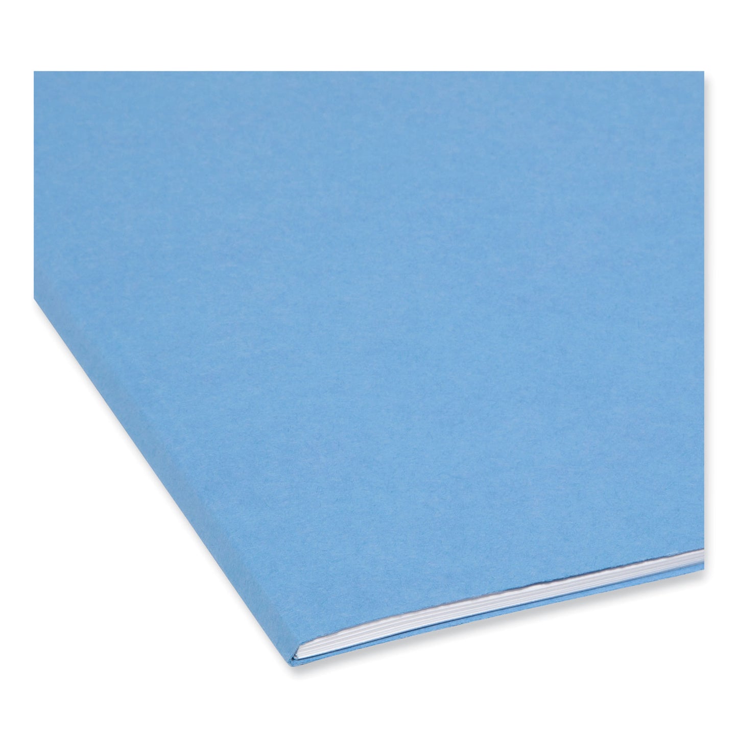 Smead SuperTab Colored File Folders, 1/3-Cut Tabs: Assorted, Letter Size, 0.75" Expansion, 11-pt Stock, Blue, 100/Box (11986)