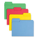 Smead SuperTab Colored File Folders, 1/3-Cut Tabs: Assorted, Letter Size, 0.75" Expansion, 11-pt Stock, Color Assortment 1, 100/Box (11987)