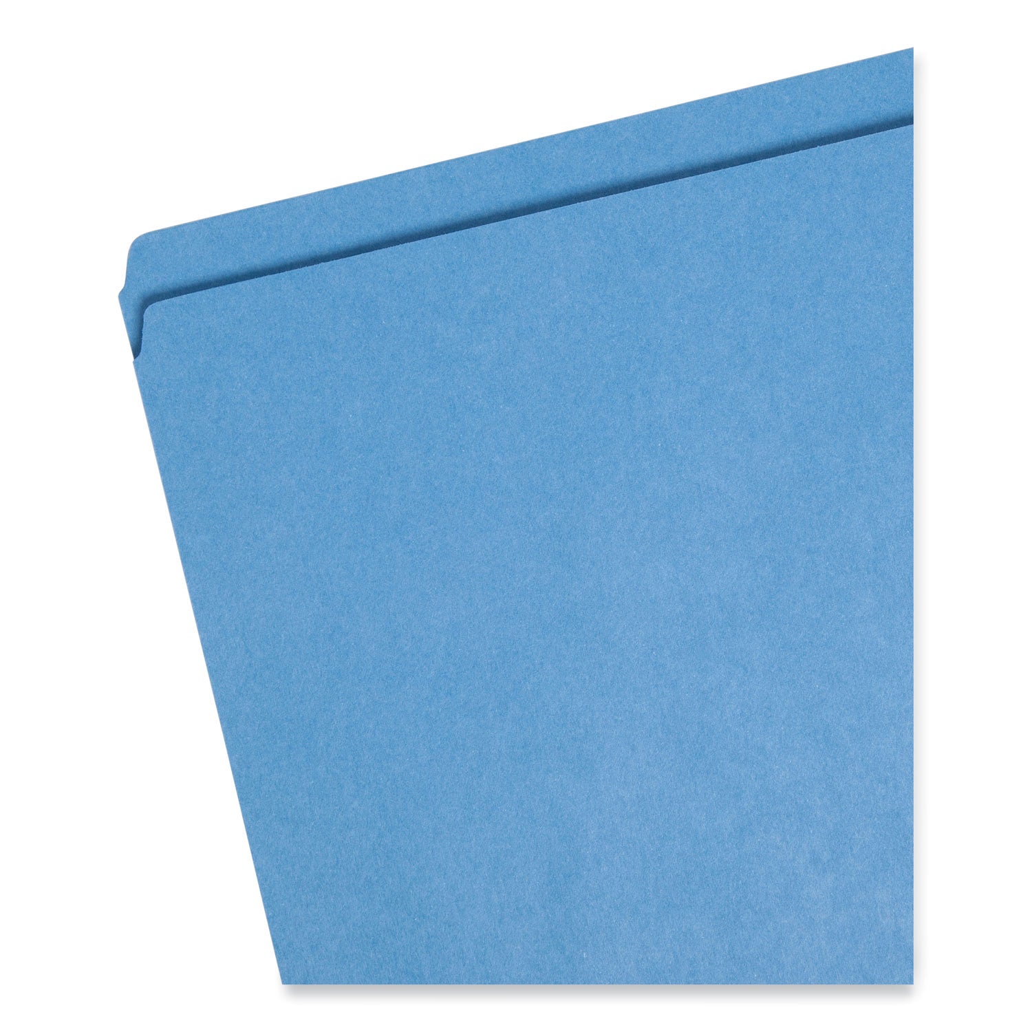 Smead Reinforced Top Tab Colored File Folders, Straight Tabs, Letter Size, 0.75" Expansion, Blue, 100/Box (12010)