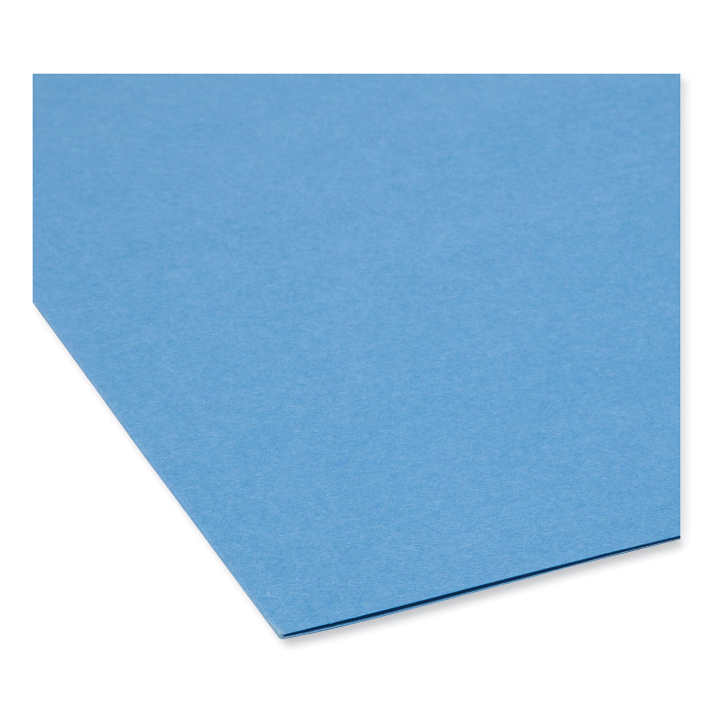 Smead Reinforced Top Tab Colored File Folders, Straight Tabs, Letter Size, 0.75" Expansion, Blue, 100/Box (12010)