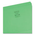 Smead Reinforced Top Tab Colored File Folders, Straight Tabs, Letter Size, 0.75" Expansion, Green, 100/Box (12110)