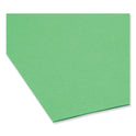 Smead Reinforced Top Tab Colored File Folders, Straight Tabs, Letter Size, 0.75" Expansion, Green, 100/Box (12110)