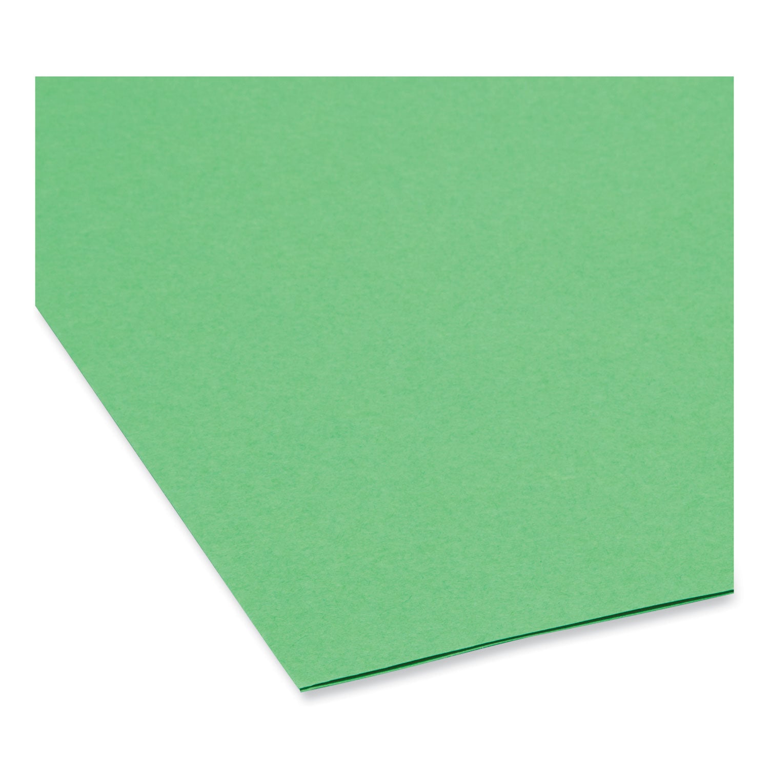 Smead Colored File Folders, 1/3-Cut Tabs: Assorted, Letter Size, 0.75" Expansion, Green, 100/Box (12143)