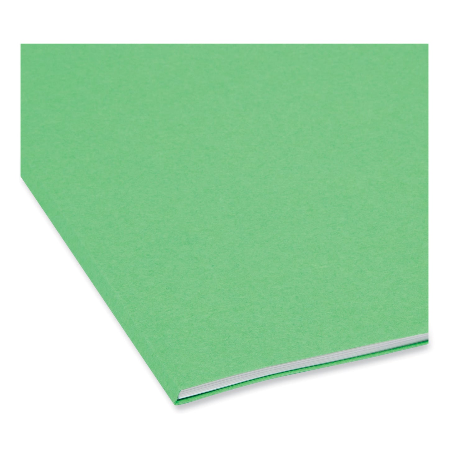 Smead Colored File Folders, 1/3-Cut Tabs: Assorted, Letter Size, 0.75" Expansion, Green, 100/Box (12143)