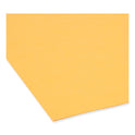 Smead Reinforced Top Tab Colored File Folders, 1/3-Cut Tabs: Assorted, Letter Size, 0.75" Expansion, Goldenrod, 100/Box (12234)