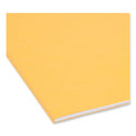 Smead Reinforced Top Tab Colored File Folders, 1/3-Cut Tabs: Assorted, Letter Size, 0.75" Expansion, Goldenrod, 100/Box (12234)