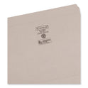 Smead Reinforced Top Tab Colored File Folders, Straight Tabs, Letter Size, 0.75" Expansion, Gray, 100/Box (12310)
