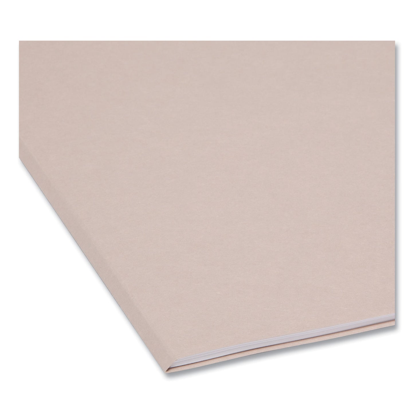 Smead Reinforced Top Tab Colored File Folders, 1/3-Cut Tabs: Assorted, Letter Size, 0.75" Expansion, Gray, 100/Box (12334)