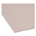 Smead Colored File Folders, 1/3-Cut Tabs: Assorted, Letter Size, 0.75" Expansion, Gray, 100/Box (12343)