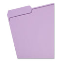 Smead Colored File Folders, 1/3-Cut Tabs: Assorted, Letter Size, 0.75" Expansion, Lavender, 100/Box (12443)