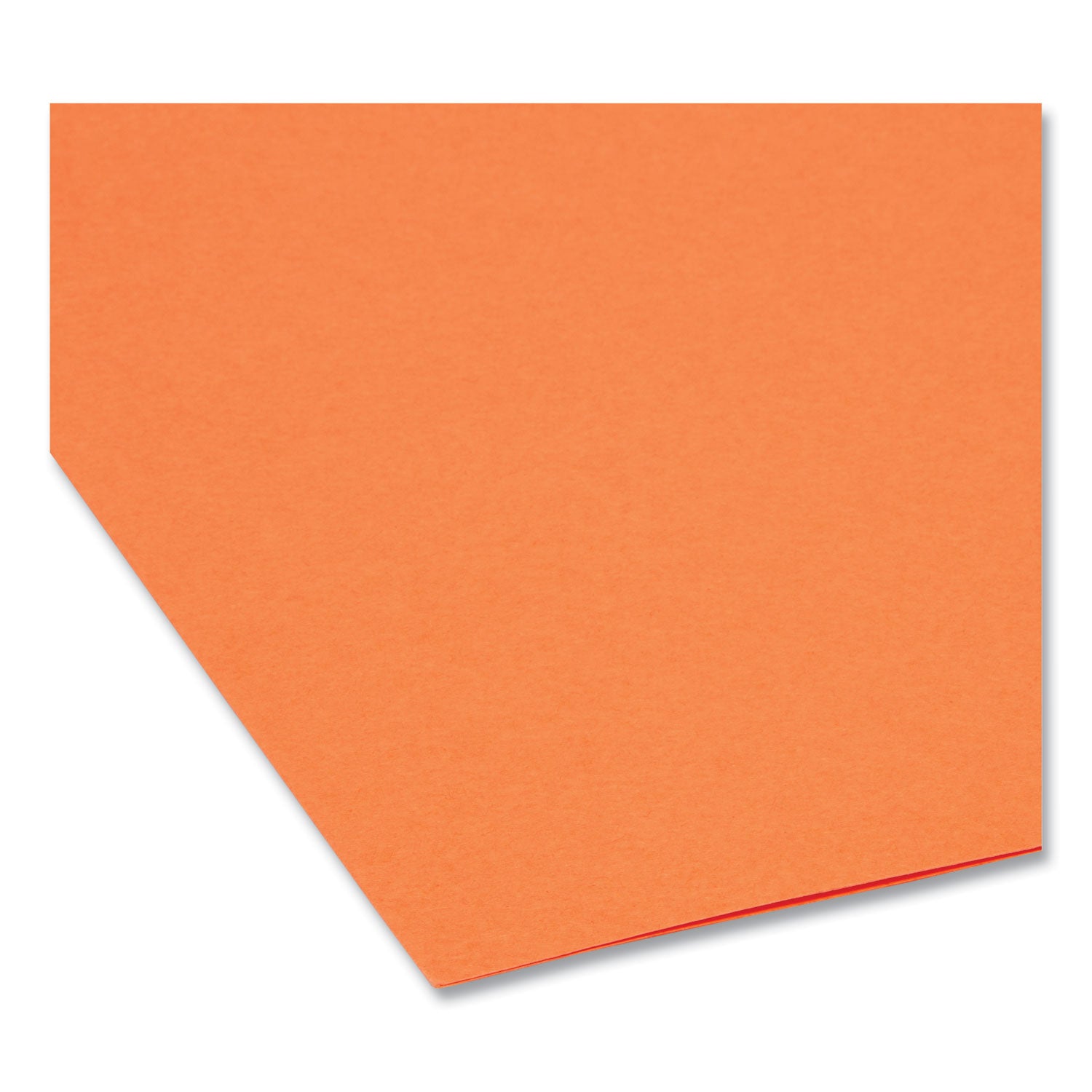 Smead Reinforced Top Tab Colored File Folders, 1/3-Cut Tabs: Assorted, Letter Size, 0.75" Expansion, Orange, 100/Box (12534)