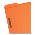 Smead Top Tab Colored Fastener Folders, 0.75" Expansion, 2 Fasteners, Letter Size, Orange Exterior, 50/Box (12540)