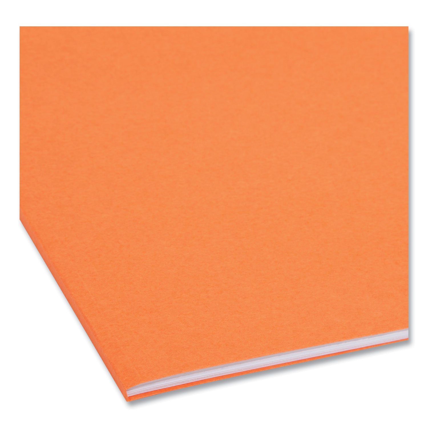 Smead Top Tab Colored Fastener Folders, 0.75" Expansion, 2 Fasteners, Letter Size, Orange Exterior, 50/Box (12540)