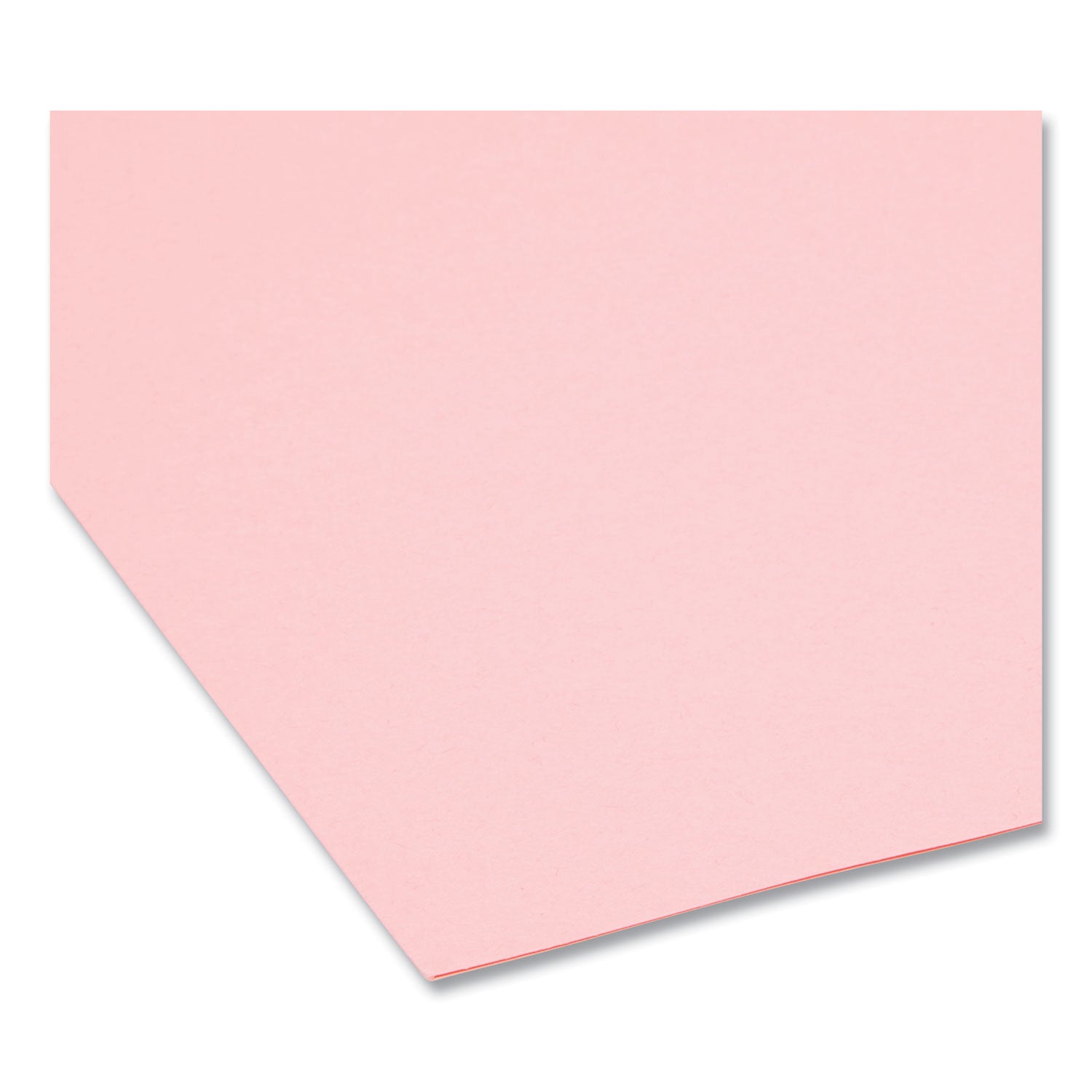 Smead Reinforced Top Tab Colored File Folders, Straight Tabs, Letter Size, 0.75" Expansion, Pink, 100/Box (12610)