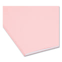 Smead Reinforced Top Tab Colored File Folders, Straight Tabs, Letter Size, 0.75" Expansion, Pink, 100/Box (12610)