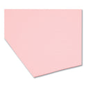 Smead Reinforced Top Tab Colored File Folders, 1/3-Cut Tabs: Assorted, Letter Size, 0.75" Expansion, Pink, 100/Box (12634)