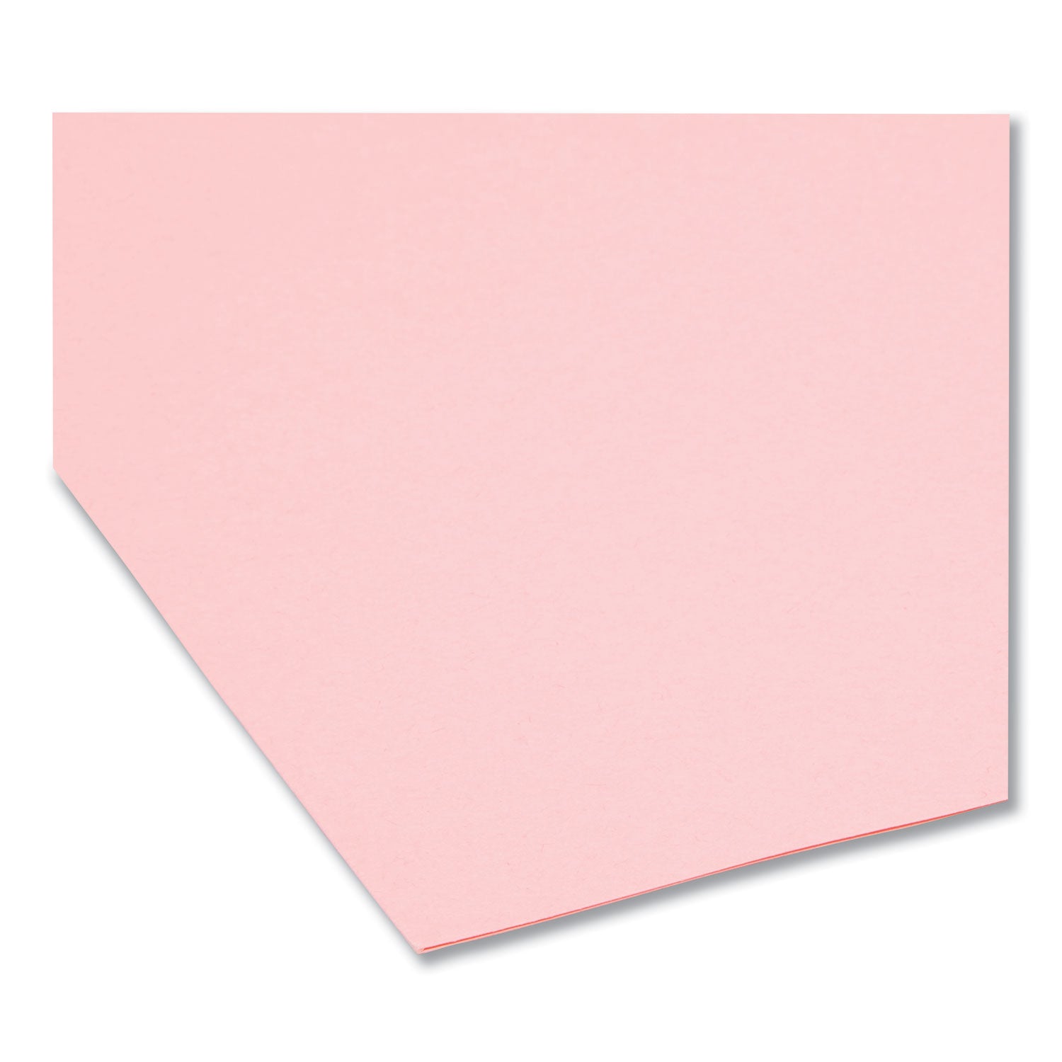 Smead Reinforced Top Tab Colored File Folders, 1/3-Cut Tabs: Assorted, Letter Size, 0.75" Expansion, Pink, 100/Box (12634)