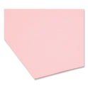 Smead Colored File Folders, 1/3-Cut Tabs: Assorted, Letter Size, 0.75" Expansion, Pink, 100/Box (12643)