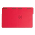 Smead Top Tab Colored Fastener Folders, 0.75" Expansion, 2 Fasteners, Letter Size, Red Exterior, 50/Box (12740)