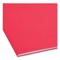 Smead Top Tab Colored Fastener Folders, 0.75" Expansion, 2 Fasteners, Letter Size, Red Exterior, 50/Box (12740)