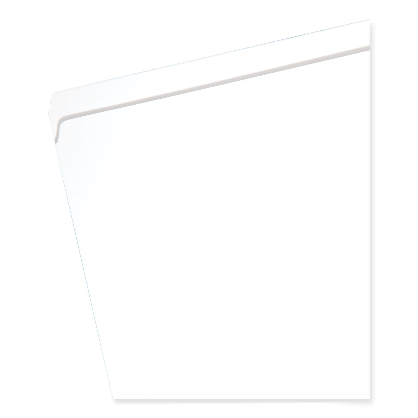 Smead Reinforced Top Tab Colored File Folders, Straight Tabs, Letter Size, 0.75" Expansion, White, 100/Box (12810)