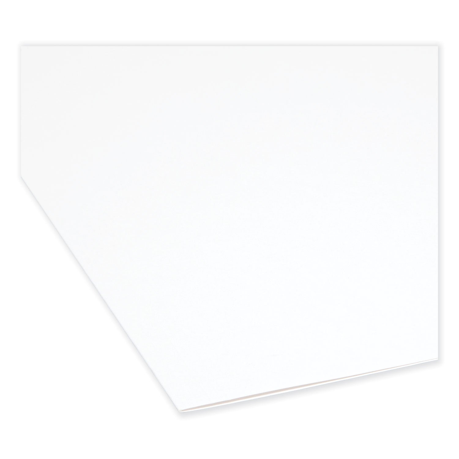 Smead Reinforced Top Tab Colored File Folders, Straight Tabs, Letter Size, 0.75" Expansion, White, 100/Box (12810)