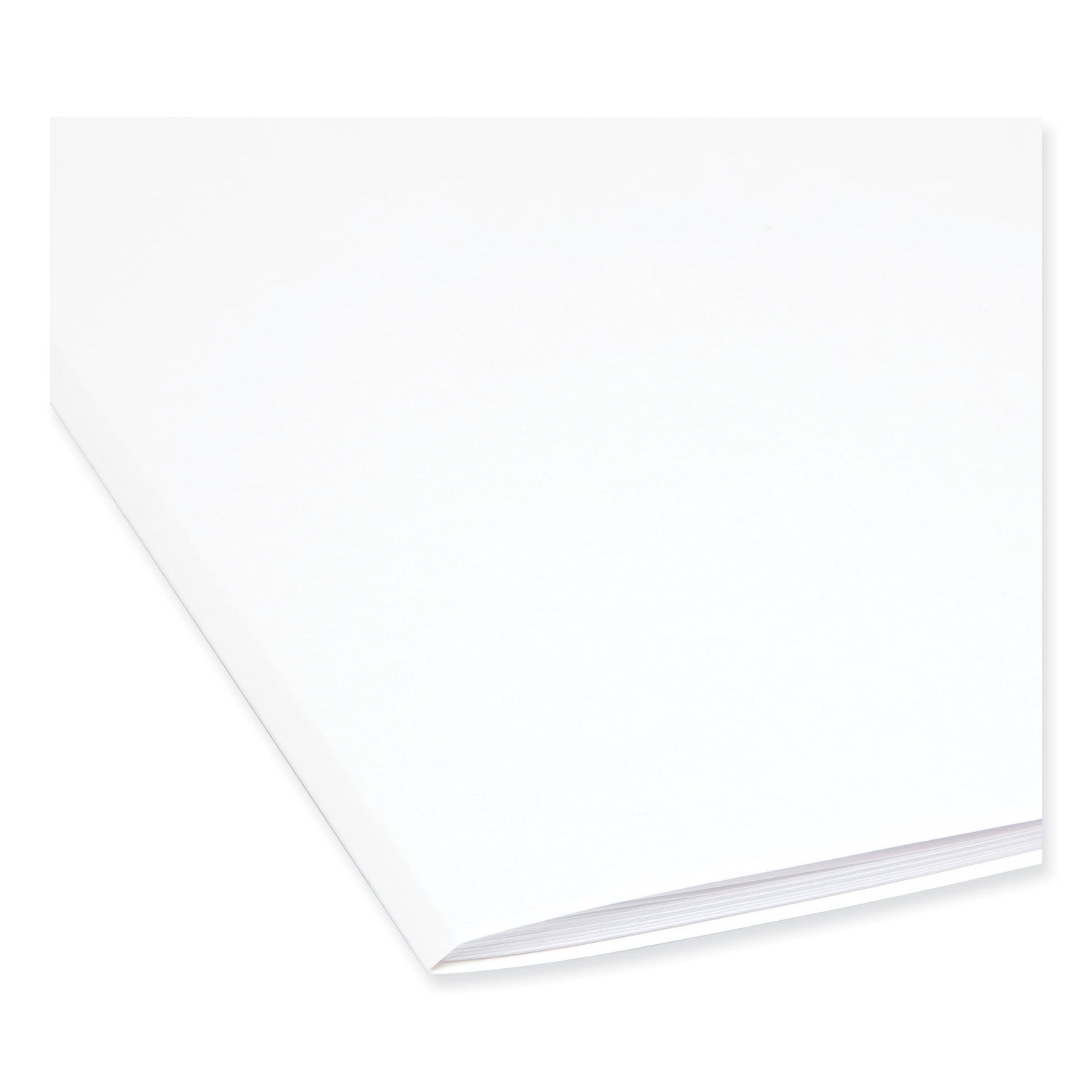 Smead Reinforced Top Tab Colored File Folders, Straight Tabs, Letter Size, 0.75" Expansion, White, 100/Box (12810)