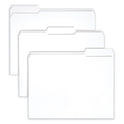 Smead Reinforced Top Tab Colored File Folders, 1/3-Cut Tabs: Assorted, Letter Size, 0.75" Expansion, White, 100/Box (12834)