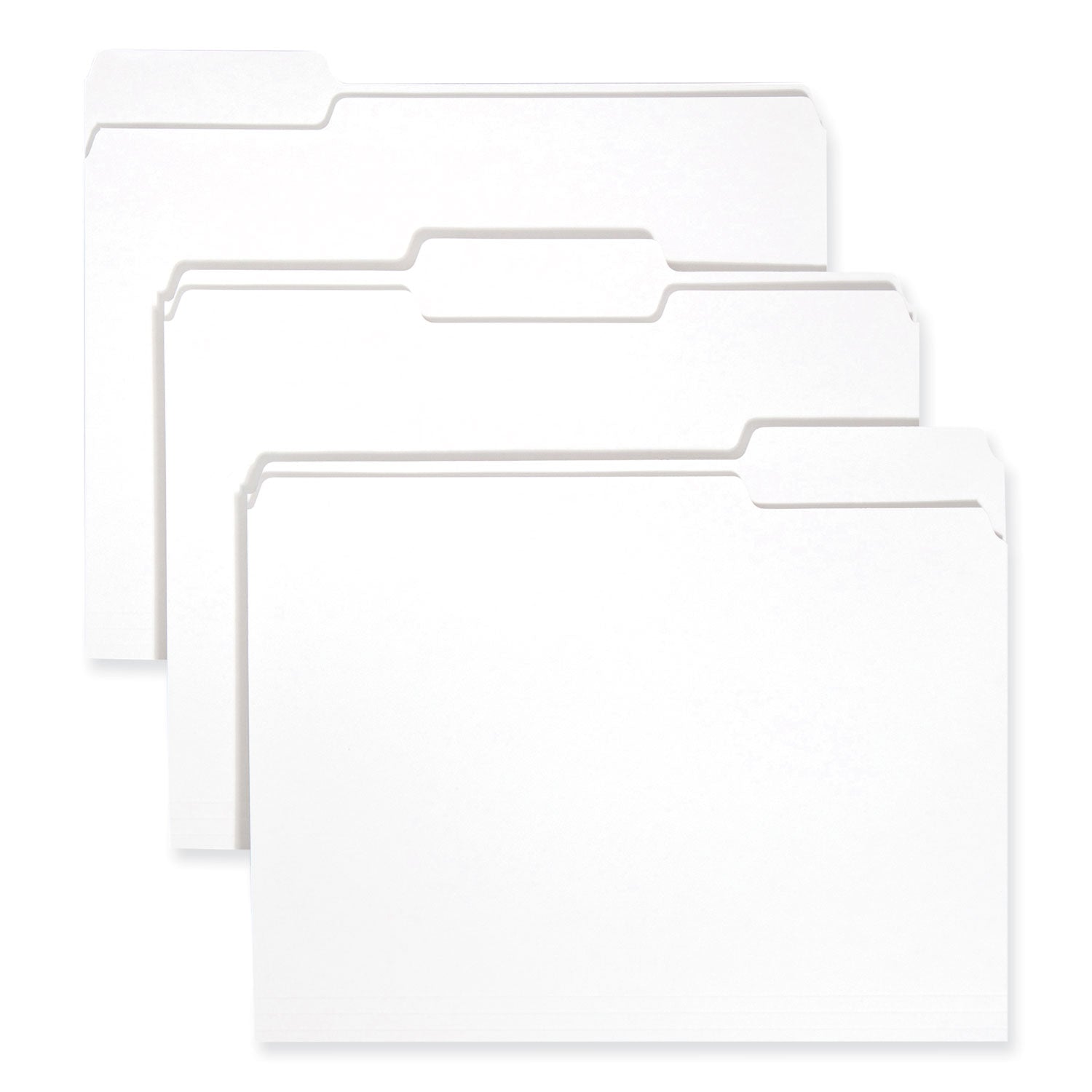 Smead Colored File Folders, 1/3-Cut Tabs: Assorted, Letter Size, 0.75" Expansion, White, 100/Box (12843)