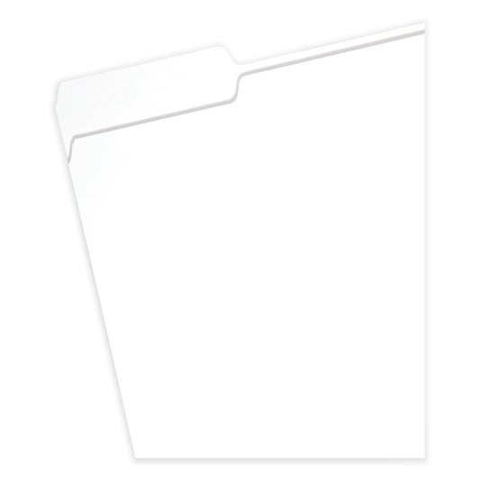 Smead Colored File Folders, 1/3-Cut Tabs: Assorted, Letter Size, 0.75" Expansion, White, 100/Box (12843)