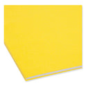 Smead Top Tab Colored Fastener Folders, 0.75" Expansion, 2 Fasteners, Letter Size, Yellow Exterior, 50/Box (12940)