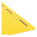 Smead Top Tab Colored Fastener Folders, 0.75" Expansion, 2 Fasteners, Letter Size, Yellow Exterior, 50/Box (12940)