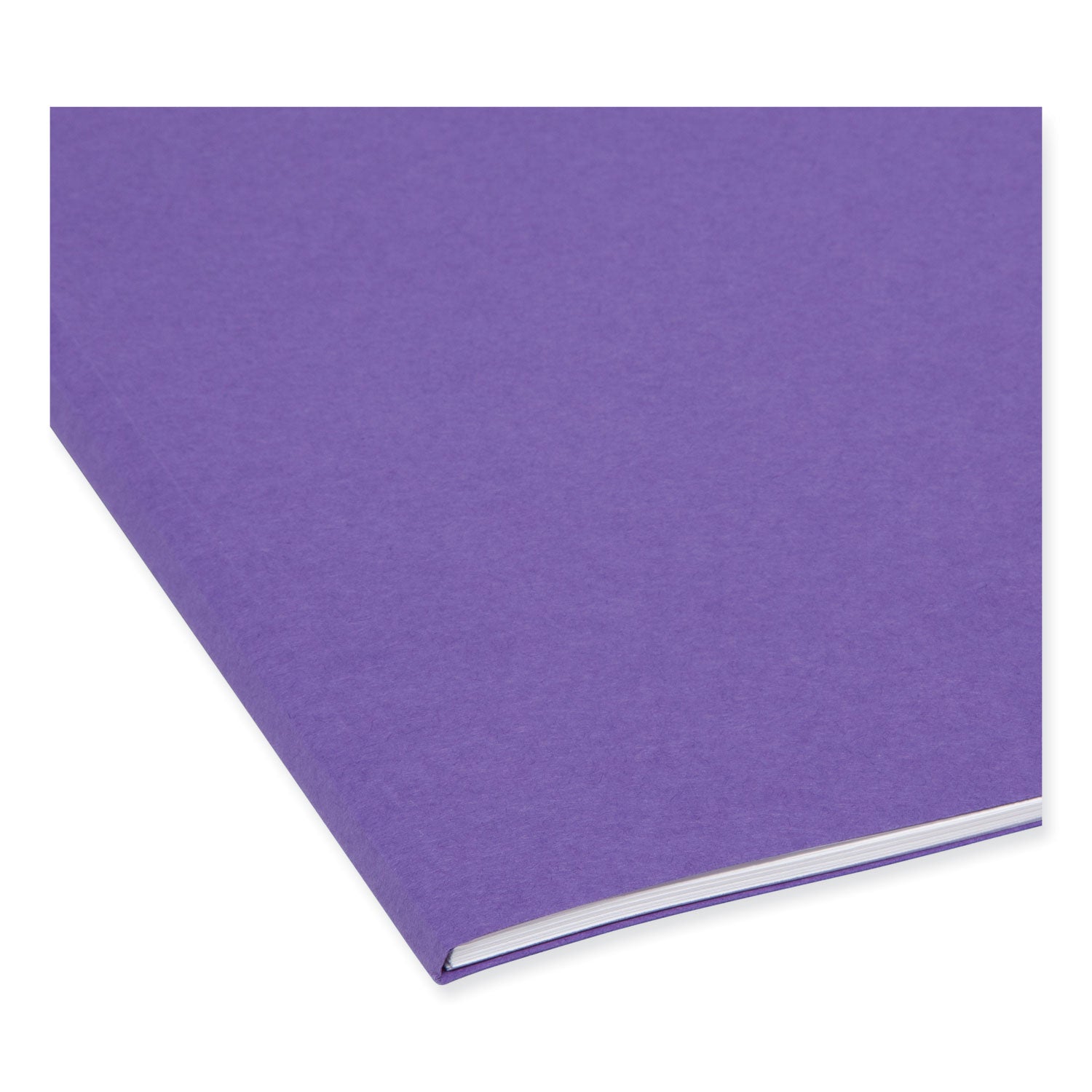 Smead Colored File Folders, 1/3-Cut Tabs: Assorted, Letter Size, 0.75" Expansion, Purple, 100/Box (13043)